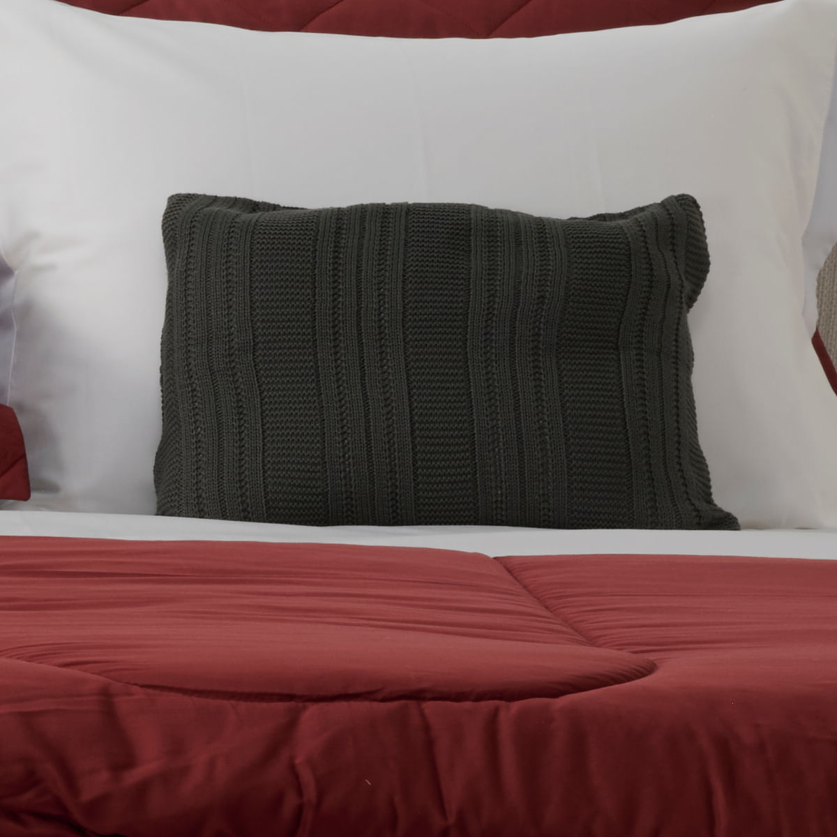 01 01 0470 CAPA DE ALMOFADA TRICOT CANELADA  CINZA ESCURO 005